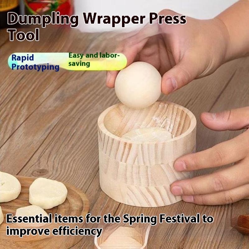 Dumpling Press Set - 1 set houten knoedelmaker - handmatig