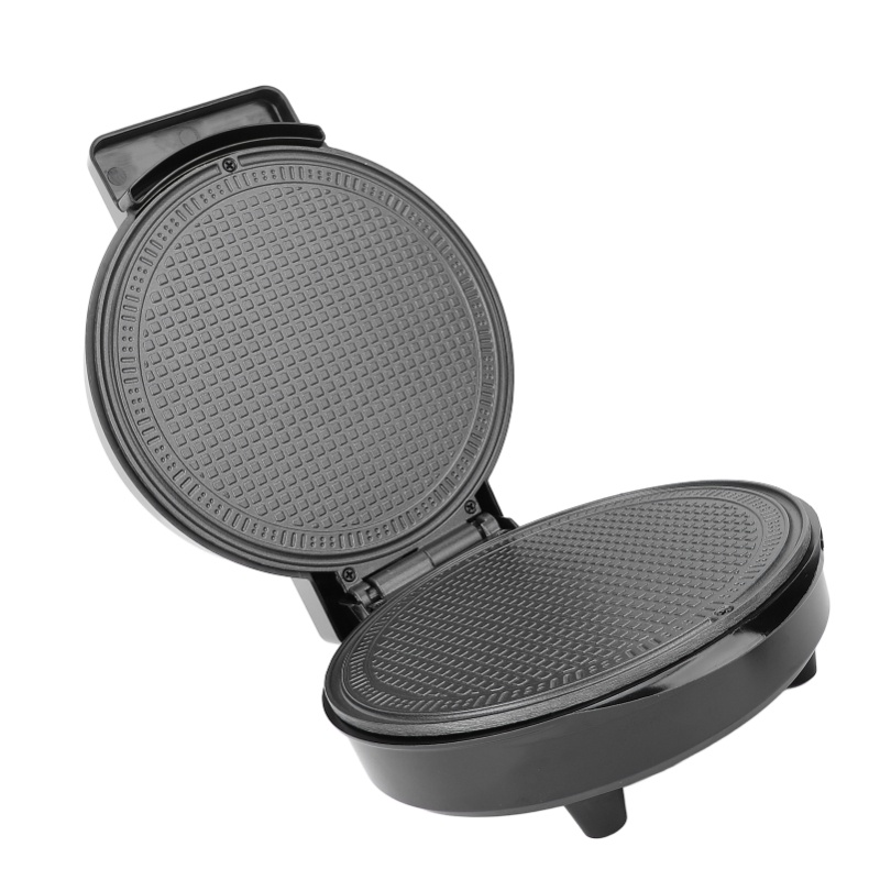 Waffle Cone Maker - Snelverwarmende Anti-aanbak Wafelhoorntjesmaker met Traploze Temperatuurregeling,