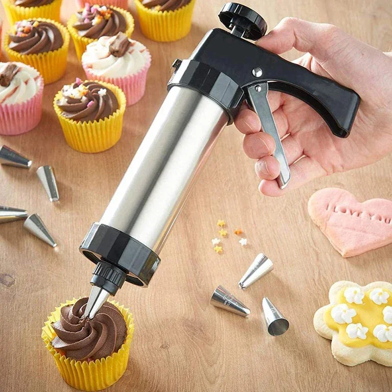 Churros Maker Gun - Cookie Press Gun Kit Roestvrijstalen Cake