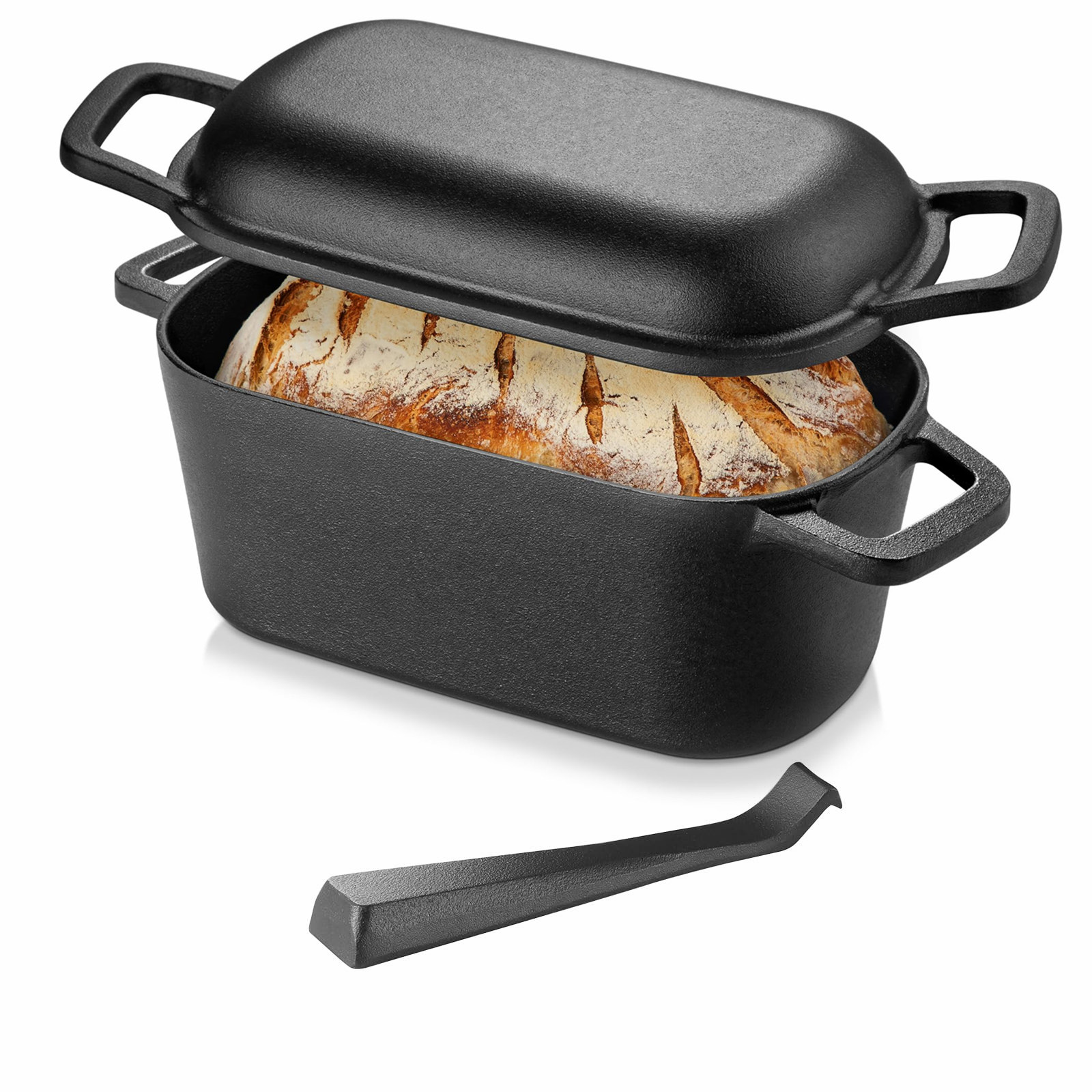 Cast Iron Corn - Dutch oven voor broodbakken, zuurdesembroodpan, 2-in-1