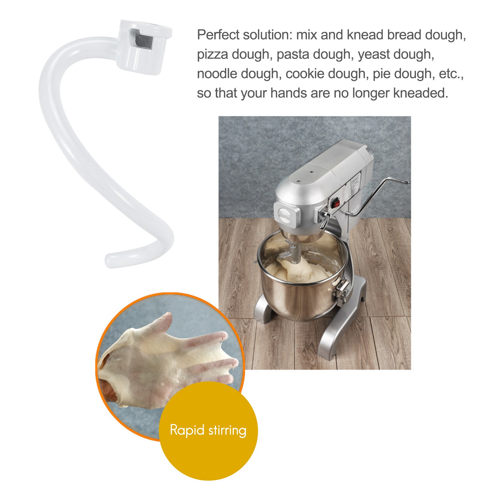 Kitchenaid Mixer Pro 600 - RoerderSpirale deeghaak vervanging voor keukenhulpmixer -