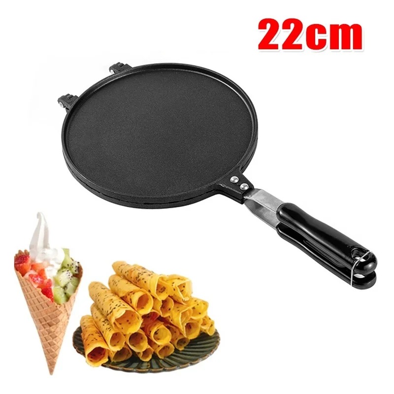 Waffle Cone Maker - 22 Cm Non-stick Loempia Wafelijzer Bakpan