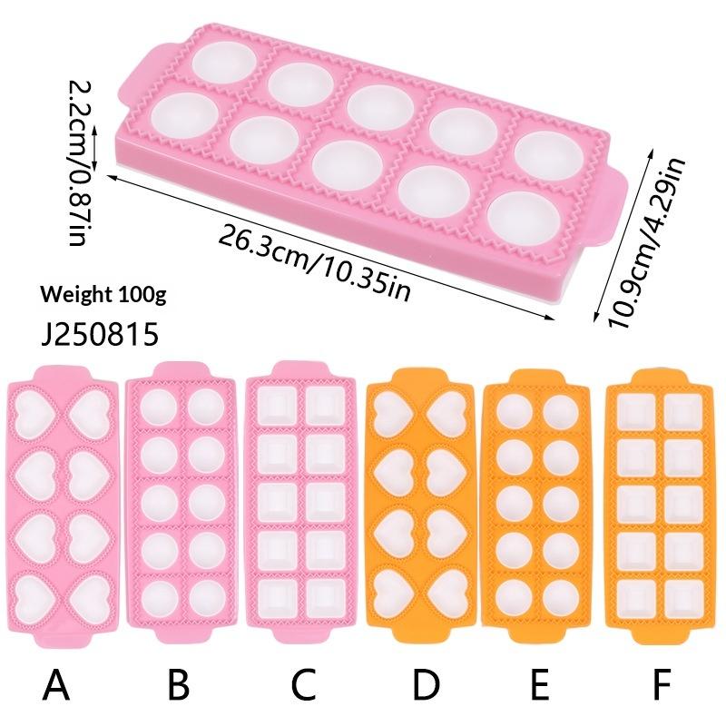 Dumpling Press Set - Ravioli-snijder met tortellini-vormpjes, handmatige dumplingpers, pastamaterialen,