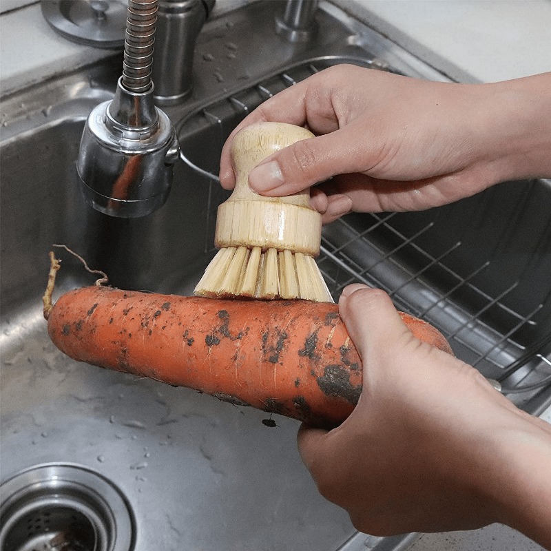Bamboe afwasborstel zeepbakje  - Cast Iron Corn recensie en prijs
