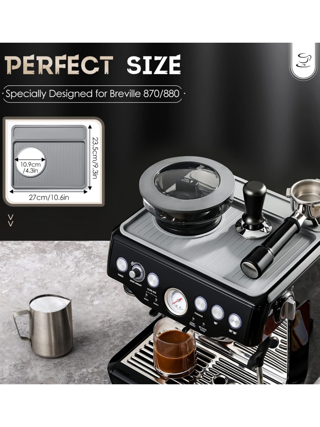 1Pc Siliconen Koffiemat Voor B - Breville Espresso Bes870 recensie en prijs