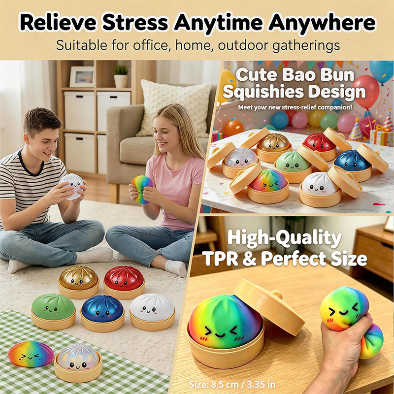Bao Bun Squishy Speelgoed met  - Bao Steamer Bamboo recensie en prijs