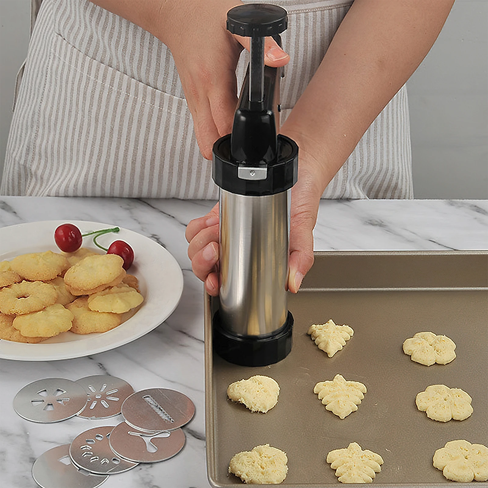 Kerstkoekjespers en -set met t - Churros Maker Gun recensie en prijs